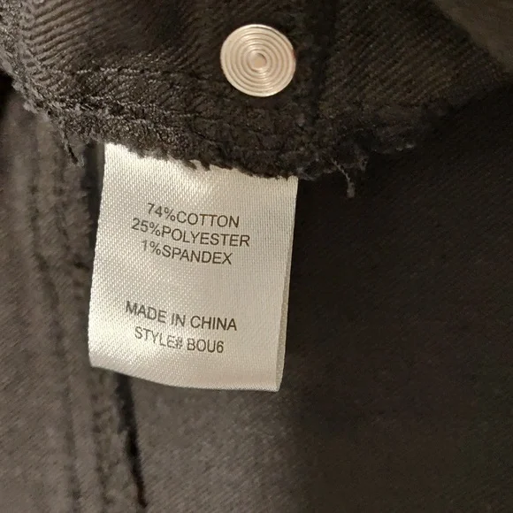 Fashion Nova Distressed Black Jeans - Size 13 - Picture 6 of 9